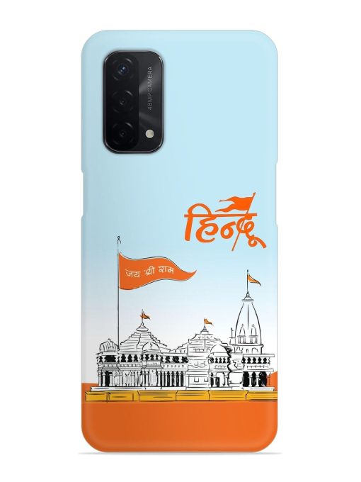 Ram Mandir Hindu Snap Case for Oppo A74 (5G) Zapvi