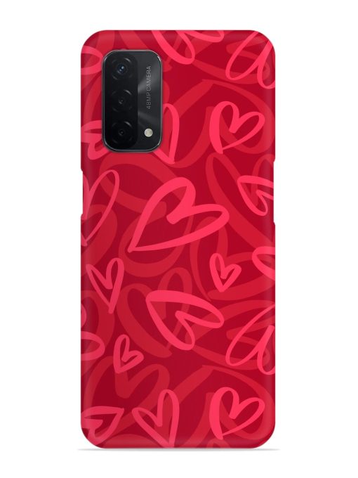 Seamless Romantic Pattern Snap Case for Oppo A74 (5G) Zapvi