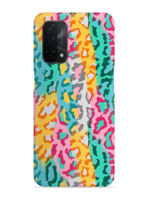 Seamless Vector Colorful Snap Case for Oppo A74 (5G) Zapvi