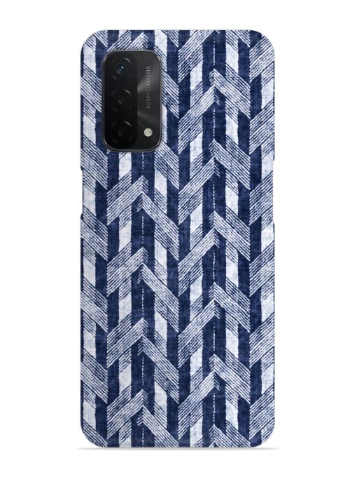 Abstract Herringbone Motif Snap Case for Oppo A74 (5G)