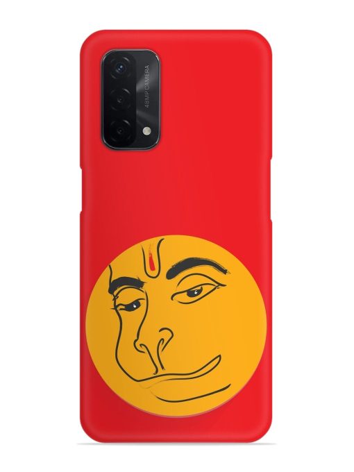 Lord Hanuman Vector Snap Case for Oppo A74 (5G) Zapvi