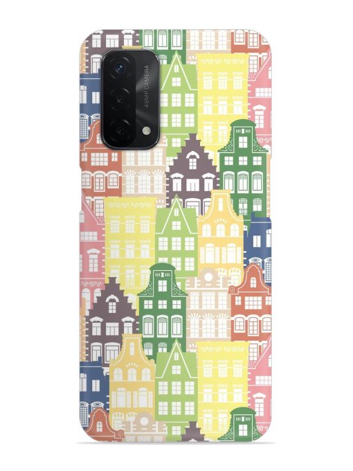 Seamless Shapes Pattern Snap Case for Oppo A74 (5G)