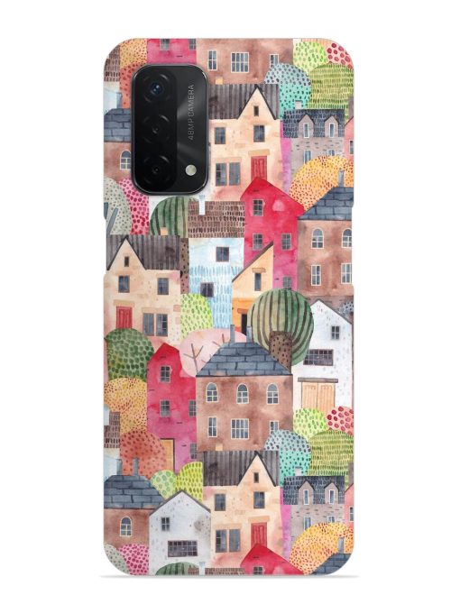 Abstract Seamless Pattern Snap Case for Oppo A74 (5G) Zapvi