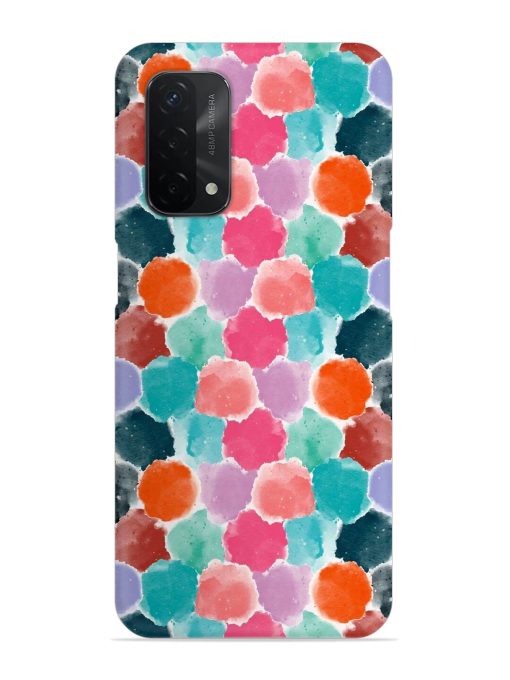 Colorful Seamless Pattern Snap Case for Oppo A74 (5G) Zapvi