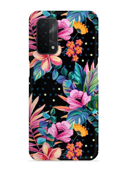 Seamless Floral Pattern Snap Case for Oppo A74 (5G) Zapvi