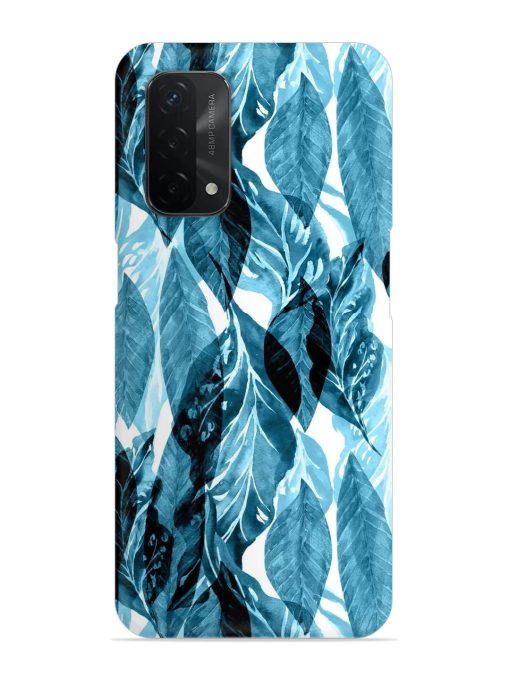 Leaves Pattern Jungle Snap Case for Oppo A74 (5G)