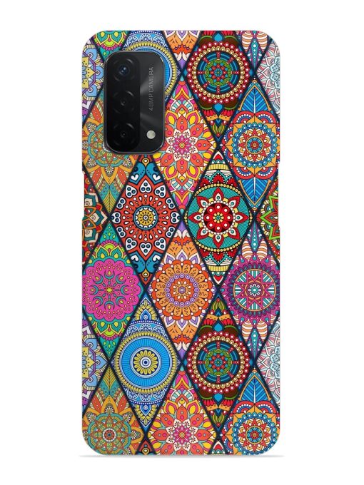 Seamless Tile Pattern Snap Case for Oppo A74 (5G) Zapvi