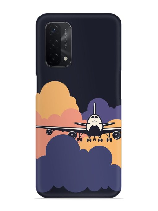 Aeroplane vector Snap Case for Oppo A74 (5G) Zapvi