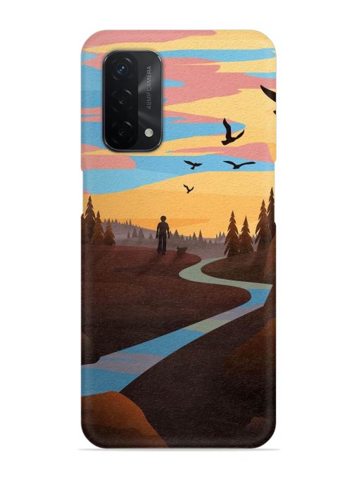 Natural Landscape Art Snap Case for Oppo A74 (5G)