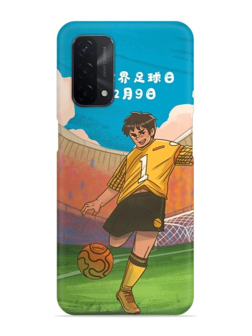 Soccer Kick Snap Case for Oppo A74 (5G) Zapvi