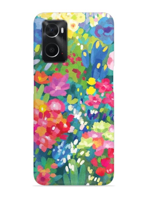 Watercolor Flower Art Snap Case for Oppo A76