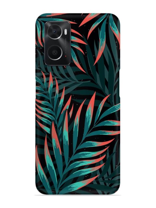 Green Leaf Art Snap Case for Oppo A76 Zapvi