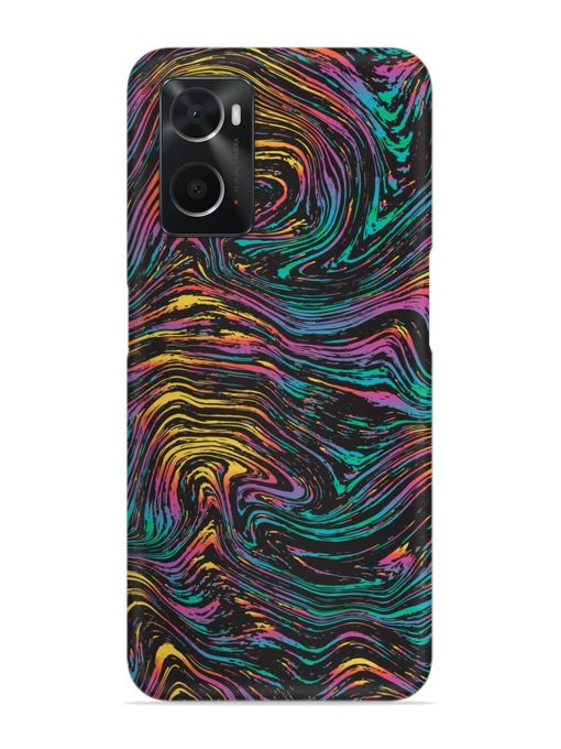 Abstract Liquid Colors Snap Case for Oppo A76 Zapvi