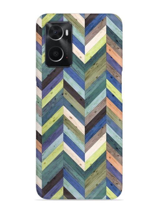 Chevron Random Color Snap Case for Oppo A76 Zapvi