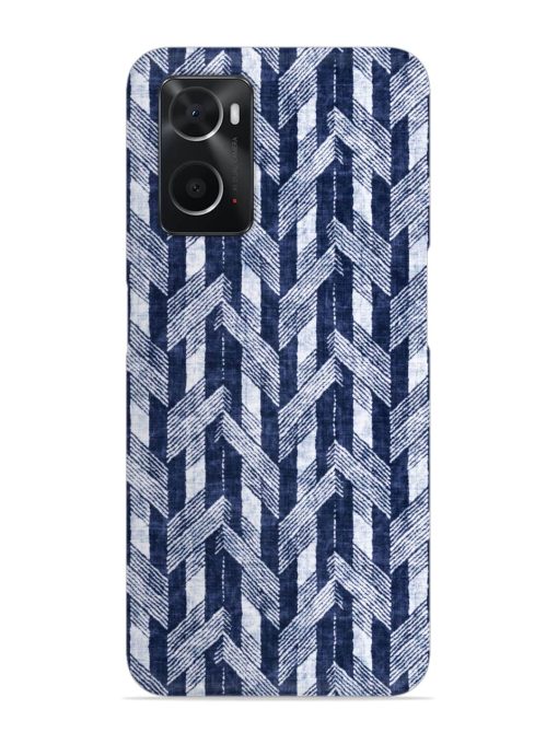 Abstract Herringbone Motif Snap Case for Oppo A76 Zapvi