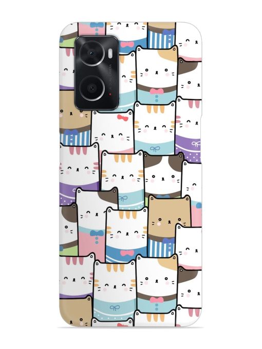 Cute Adorable Cat Snap Case for Oppo A76