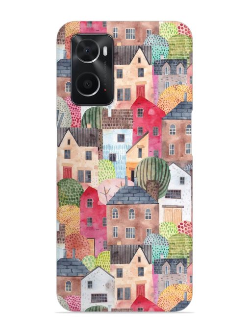 Abstract Seamless Pattern Snap Case for Oppo A76 Zapvi