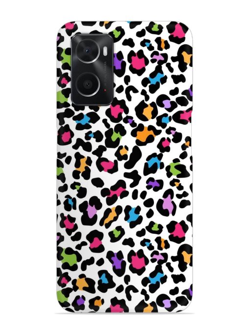 Seamless Leopard Pattern Snap Case for Oppo A76