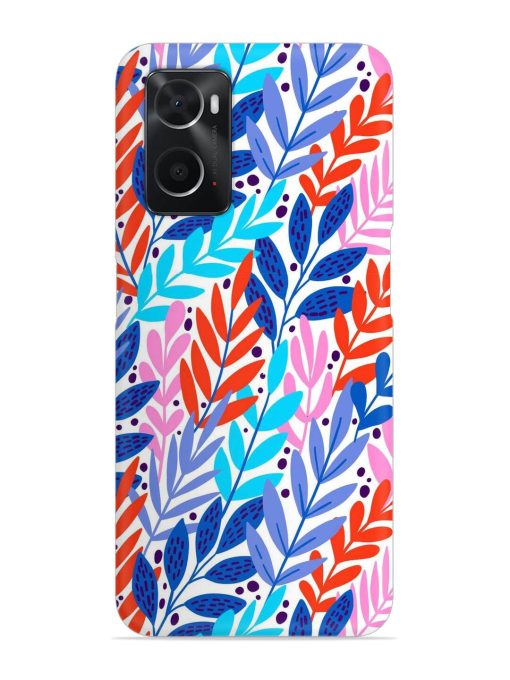 Bright Floral Tropical Snap Case for Oppo A76 Zapvi