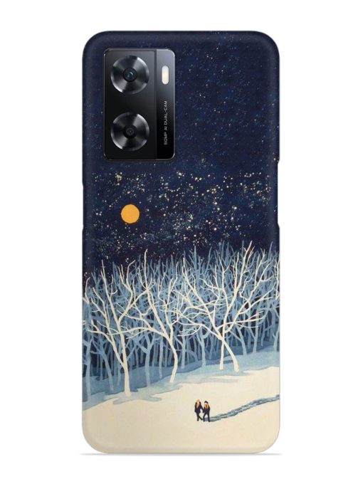 Full Moon Snowshoe Tour Snap Case for Oppo A77 Zapvi