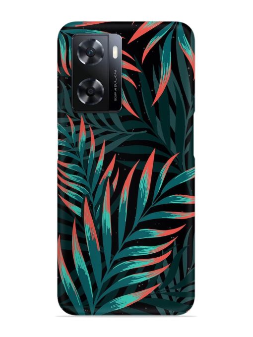 Green Leaf Art Snap Case for Oppo A77 Zapvi