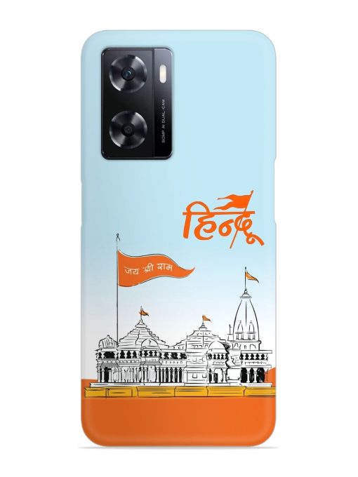 Ram Mandir Hindu Snap Case for Oppo A77 Zapvi