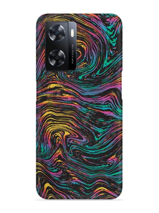 Abstract Liquid Colors Snap Case for Oppo A77 Zapvi