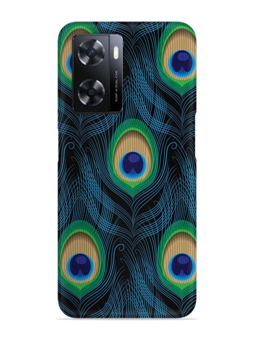 Seamless Pattern Peacock Snap Case for Oppo A77 Zapvi