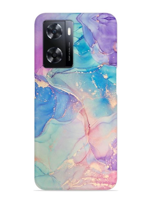 Alcohol Ink Colors Snap Case for Oppo A77 Zapvi