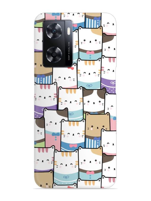 Cute Adorable Cat Snap Case for Oppo A77 Zapvi