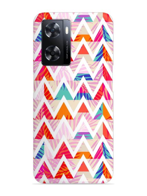 Abstract Triangle Background Snap Case for Oppo A77