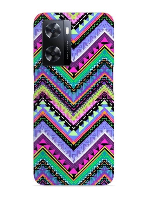 Tribal Aztec Print Snap Case for Oppo A77 Zapvi