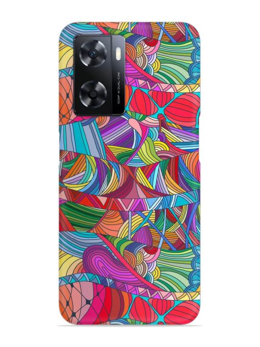 Seamless Patterns Hand Drawn Snap Case for Oppo A77