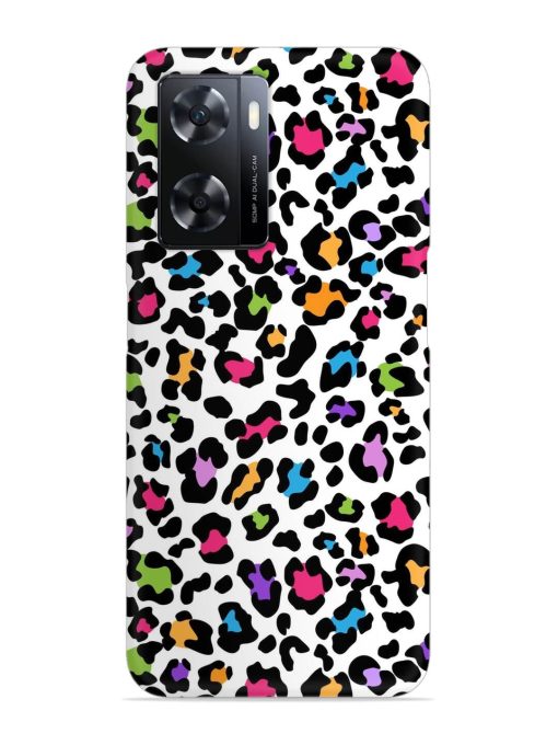 Seamless Leopard Pattern Snap Case for Oppo A77 Zapvi