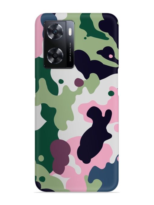 Seamless Funky Camouflage Snap Case for Oppo A77 Zapvi