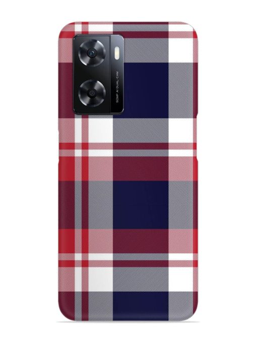 Classic Plaid Tartan Snap Case for Oppo A77 Zapvi