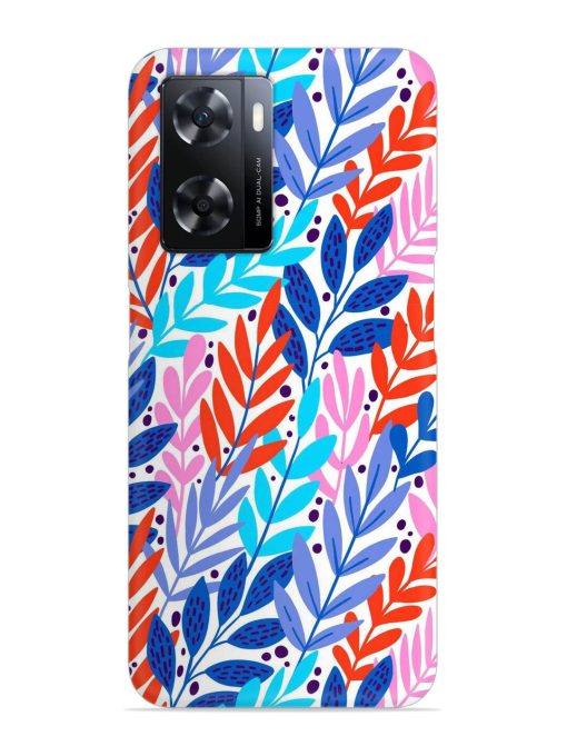 Bright Floral Tropical Snap Case for Oppo A77 Zapvi