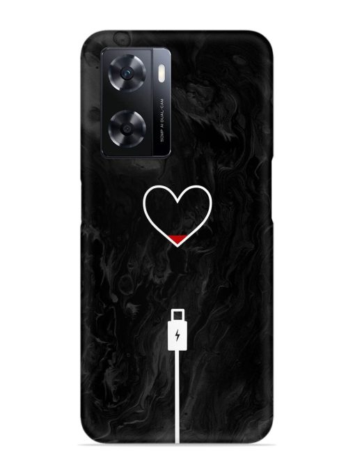 Heart Charging Vector Snap Case for Oppo A77 Zapvi