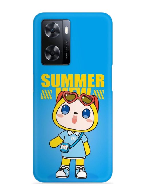 Summer Mew Cartoon Snap Case for Oppo A77 Zapvi