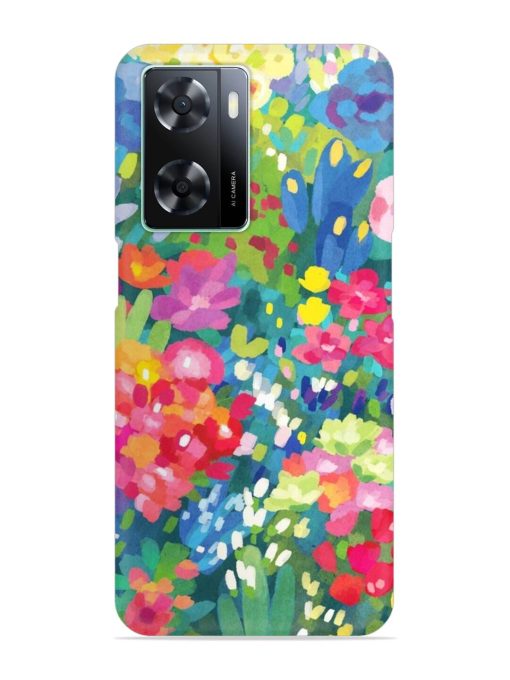 Watercolor Flower Art Snap Case for Oppo A77S Zapvi