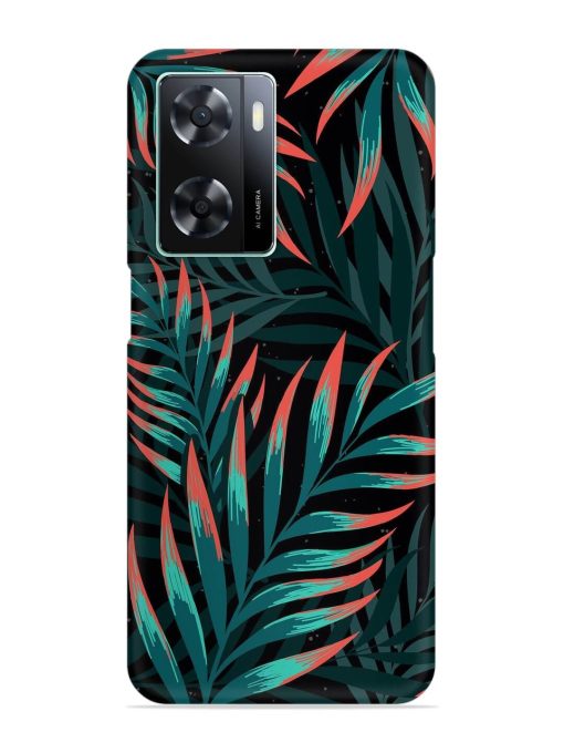 Green Leaf Art Snap Case for Oppo A77S Zapvi