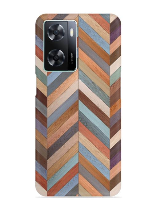 Seamless Wood Parquet Snap Case for Oppo A77S Zapvi