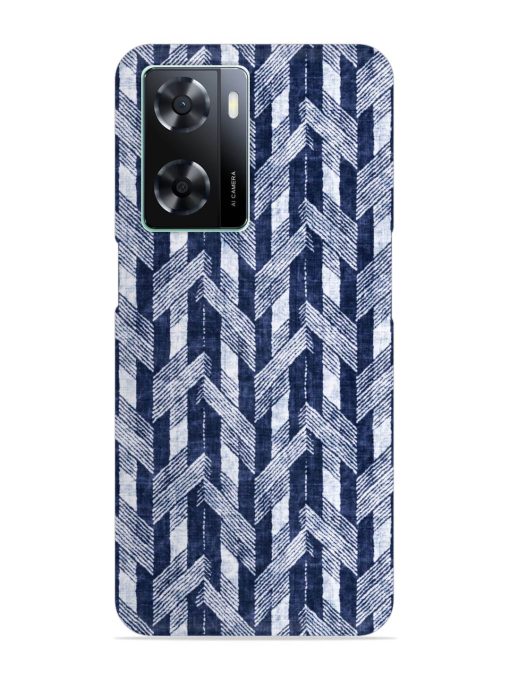Abstract Herringbone Motif Snap Case for Oppo A77S Zapvi