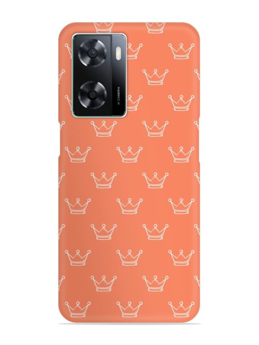 Hand Drawn Crown Snap Case for Oppo A77S