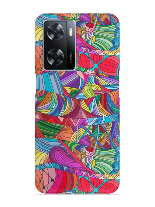 Seamless Patterns Hand Drawn Snap Case for Oppo A77S