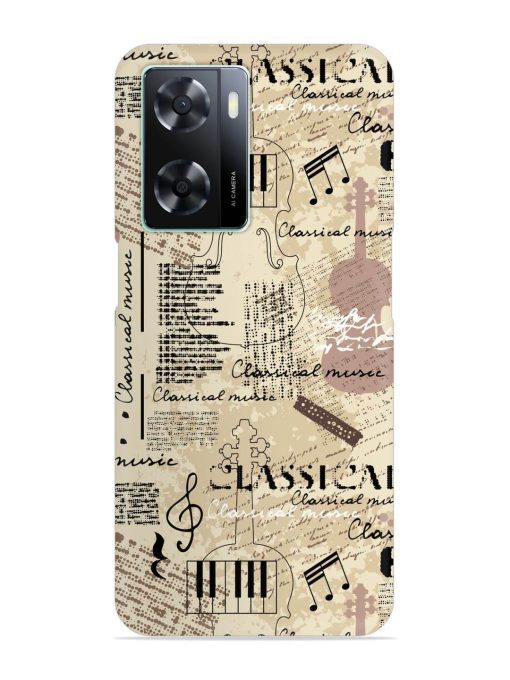 Classical Music Lpattern Snap Case for Oppo A77S Zapvi