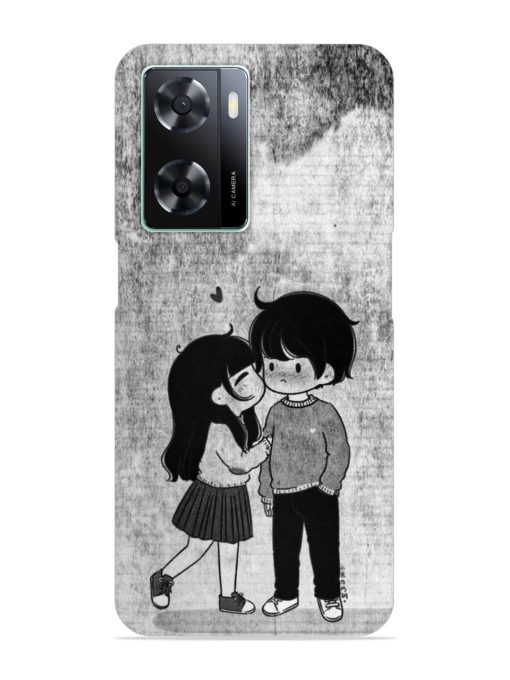 Couple Love Highlights Snap Case for Oppo A77S Zapvi