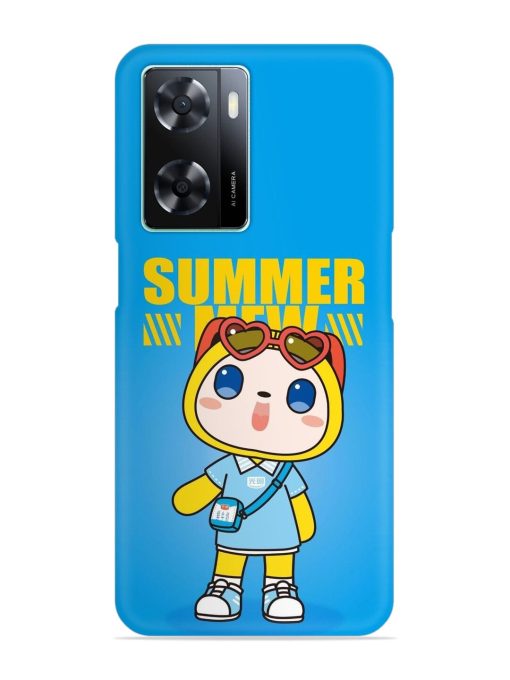 Summer Mew Cartoon Snap Case for Oppo A77S