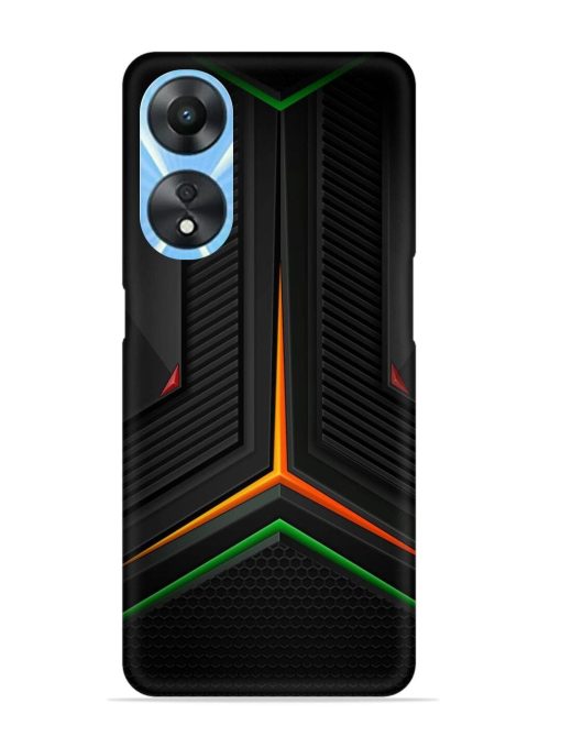 Orange Triangle Light Snap Case for Oppo A78 (5G) Zapvi