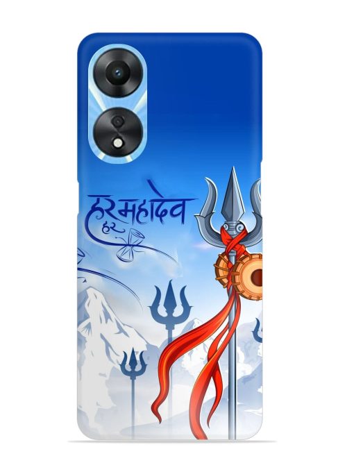 Har Har Mahadev Trishul Snap Case for Oppo A78 (5G)